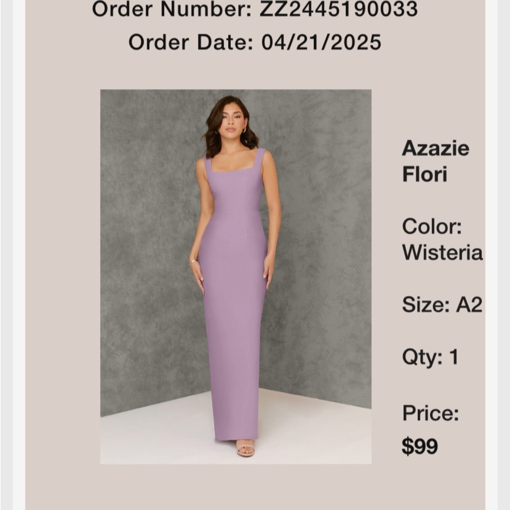 Azazie Purple Sheath Maxi Dress V-Neck Sleeveless